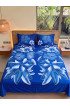 Hand Painted Rayon Bedsheet Set King Size